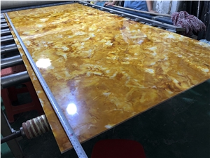 Hot Sale Translucent Yellow Onyx Stone Sheet