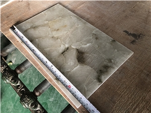 Translucent Faux Polished Onyx Building Stone