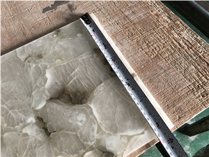 Translucent Faux Polished Onyx Building Stone