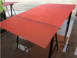Transtones Artificial Translucent Red Acrylic Slab