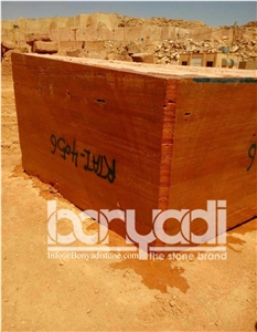Iran Red Travertine Block Iran Red Travertine Block