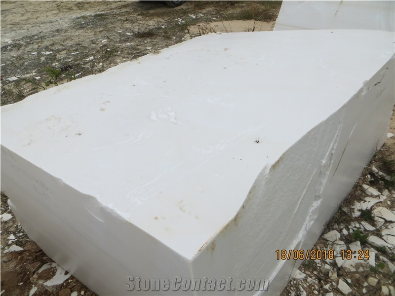 White Sivec Marble Blocks