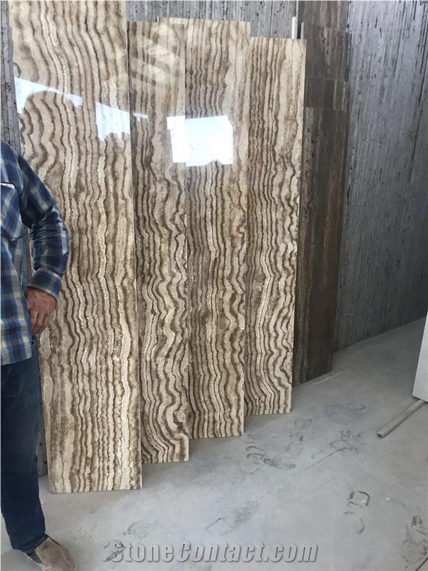 Wallnut Veincut & Crosscut Travertine
