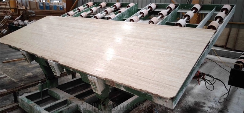 White Travertine Big Slabs 1.8cm
