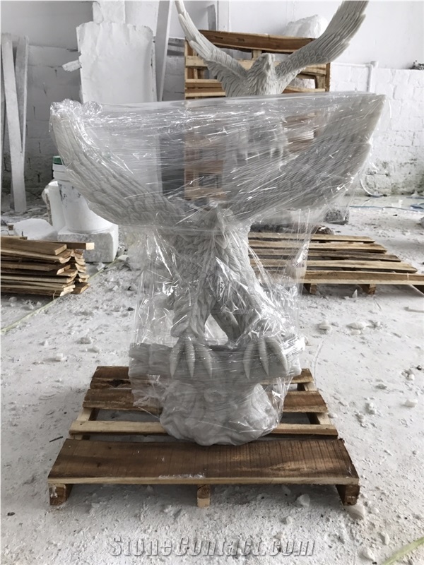 Hand Carved Eagle, Stone Carving, Natural Stone