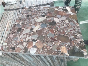 Acid Tumbled Palladio Marinace Red Granite Slabs