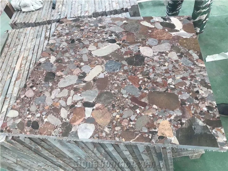 Acid Tumbled Palladio Marinace Red Granite Slabs