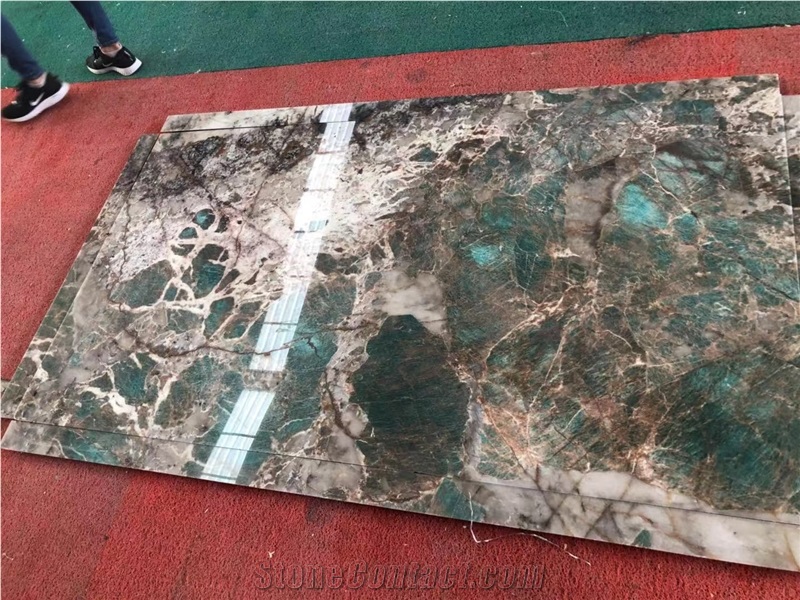 Amazon Green Inexpensive Quartzite for Kitchen Top