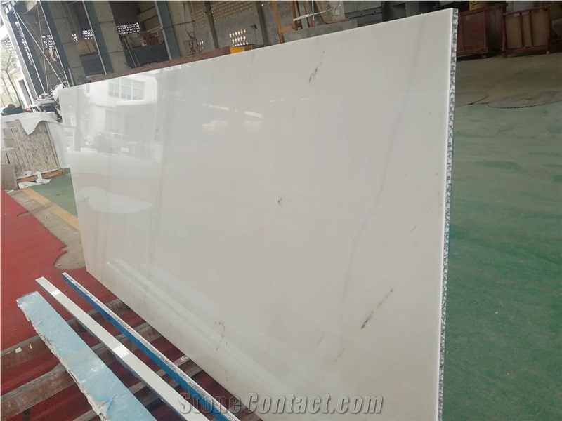 Ariston White Marble Honeycomb Slabs Tiles
