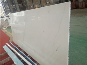 Ariston White Marble Honeycomb Slabs Tiles