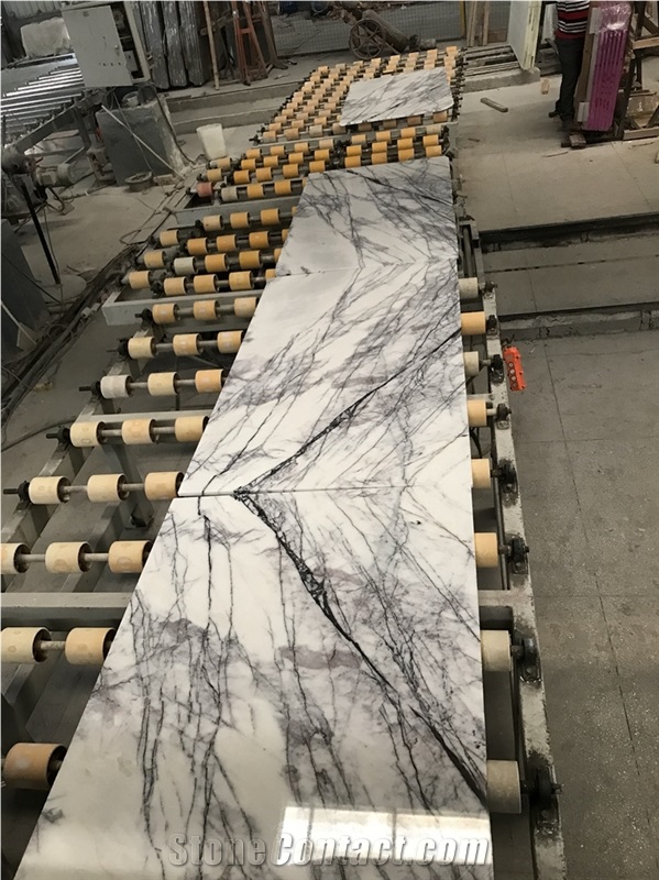 Best Color Kitchen White Lilac Marble Countertops