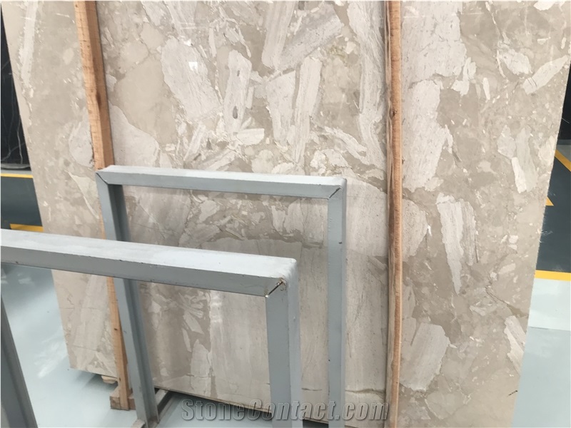 Best Grey Fossil Marble Stone Shower Walls