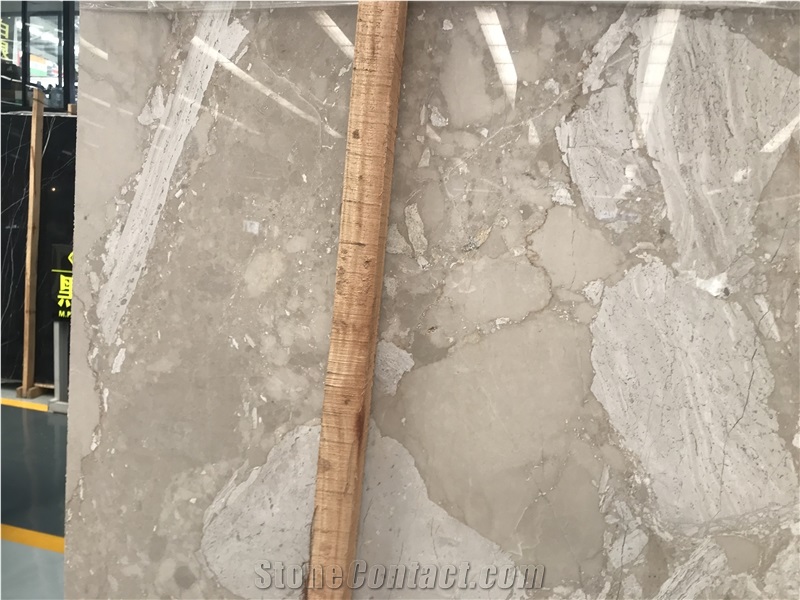 Best Grey Fossil Marble Stone Shower Walls