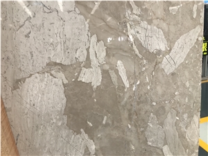 Best Grey Fossil Marble Stone Shower Walls