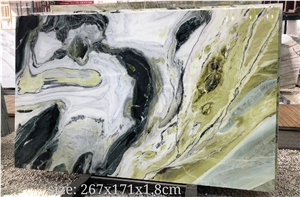 China Dream Green Marble Slab Fantasy Emerald Tile