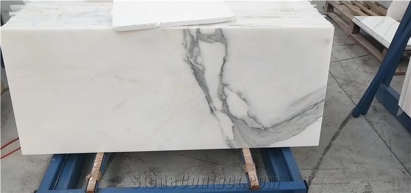 Extra White Calacatta Marble Flooring Tiles