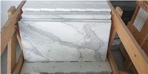 Extra White Calacatta Marble Flooring Tiles