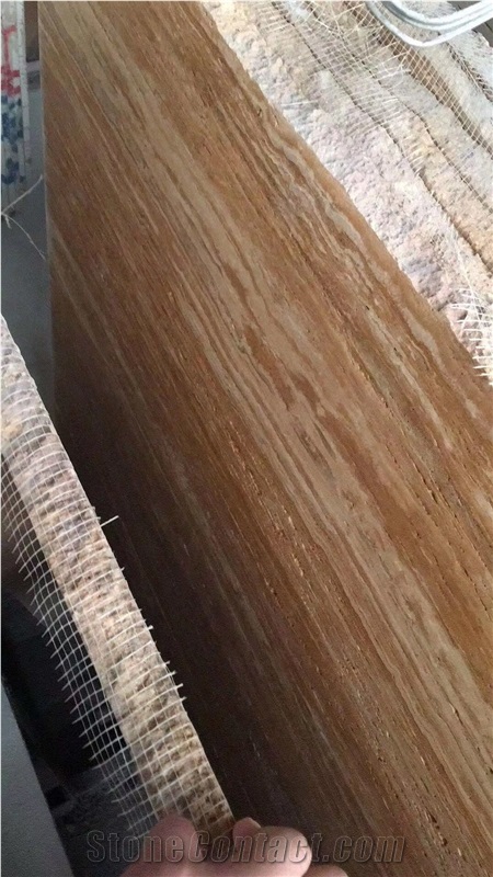 Filled and Honed Golden Yellow Travertine Tiles