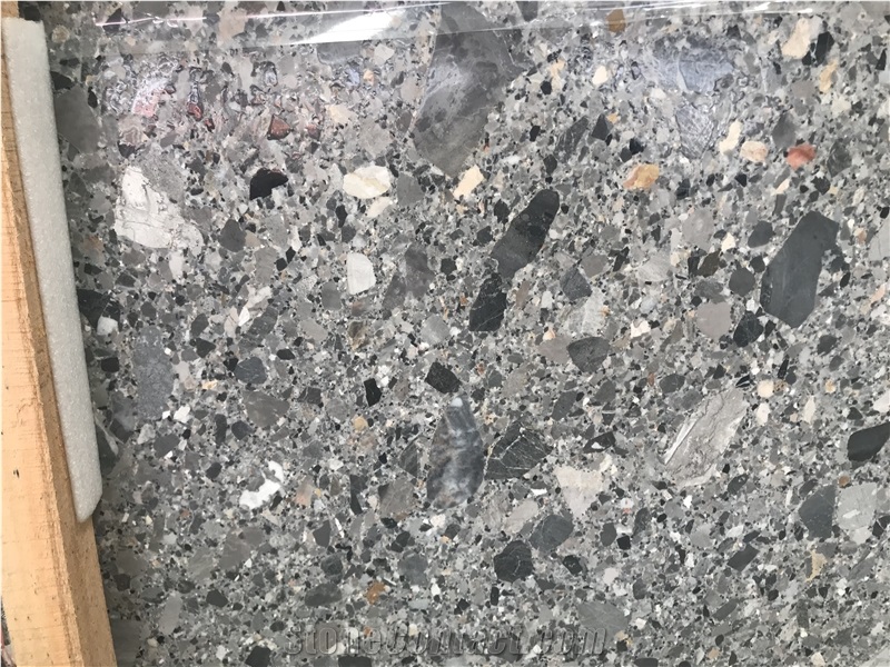 Grey Fossil Discount Marble Supplier Subway Tile