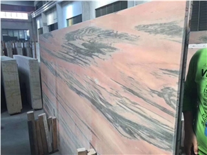 Polished Leonardo Da Vinci Pink Marble Slabs Tiles