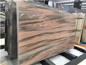 Polished Leonardo Da Vinci Pink Marble Slabs Tiles