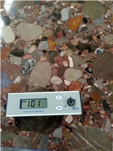 Polished Rain Pebble Granite Stone Pattern Slabs