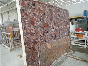 Polished Rain Pebble Granite Stone Pattern Slabs