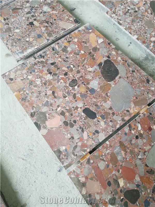 Rhodium Bahia Granito Rain Pebble Granite Stone