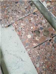 Rhodium Bahia Granito Rain Pebble Granite Stone