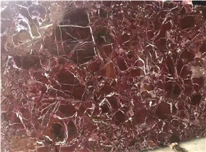 Rosso Lepanto Red Marble Floor Threshold Stone