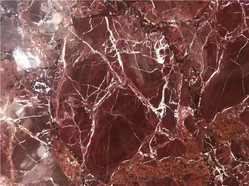 Rosso Lepanto Red Marble Floor Threshold Stone