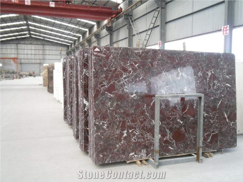 Rosso Lepanto Red Marble Floor Threshold Stone