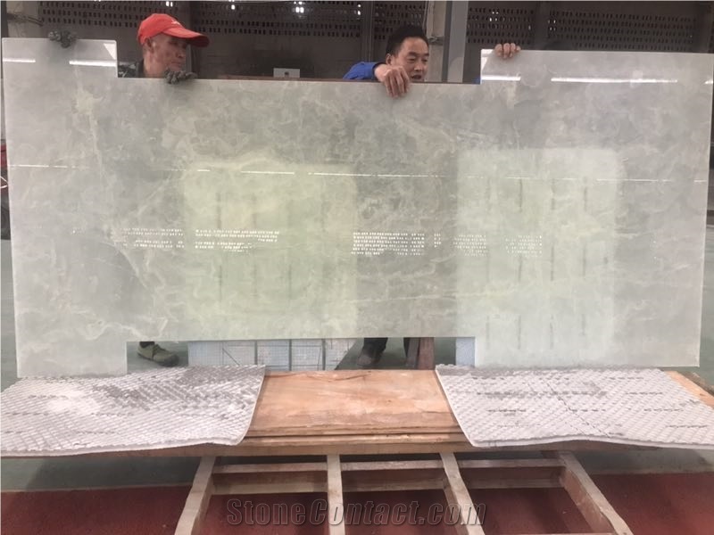 Super White Backlighting Onyx Stone Wall Tile