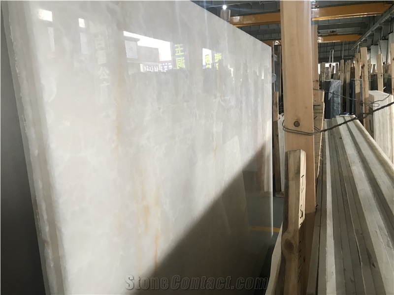 Super White Backlighting Onyx Stone Wall Tile