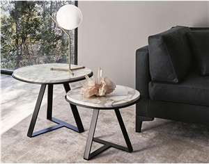 Irregular Shape Marble Tops,White Coffee Table