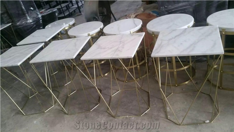 Irregular Shape Marble Tops,White Coffee Table