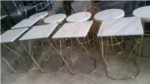 Irregular Shape Marble Tops,White Coffee Table