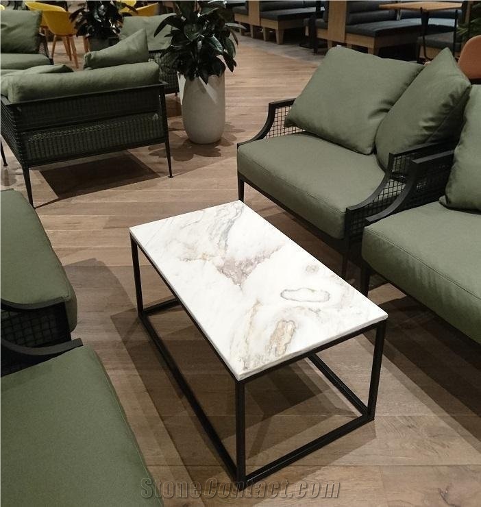 Marble with Aluminum Honeycomb Coffee Table3