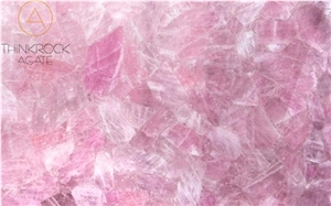 Semi Precious Stone, Pink Crystal Customized Panel