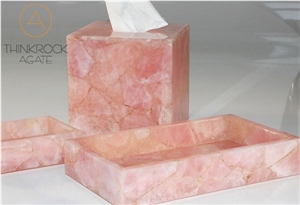 Semi Precious Stone, Pink Crystal Customized Panel