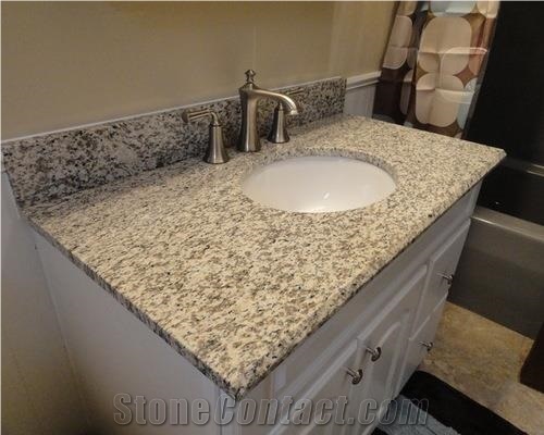 Tiger Skin White Yellow Granite Vanity Tops
