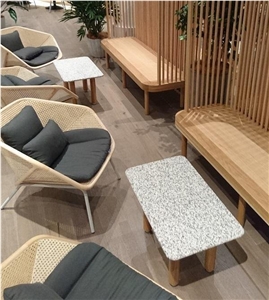White Marble with Aluminum Honeycomb Coffee Table