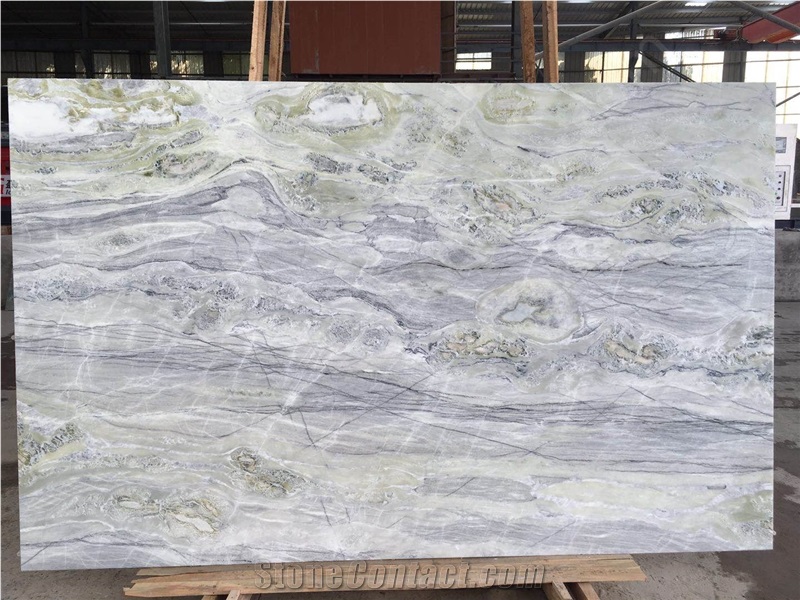 Magic Seaweed Green Marble Slabs Bathroom Tiles