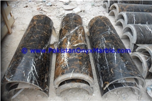 Black Gold Marble Columns Pillars Hollow