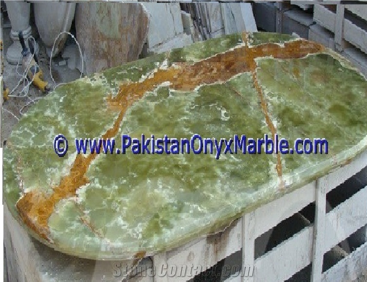 Dark Green Onyx Table Tops Collections
