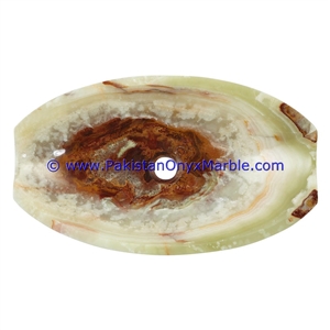 Green Onyx Oval Shaped Sinks Basins Collection