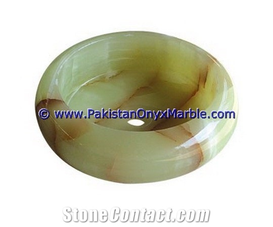 Green Onyx Round Bowl Sinks Basins Collection