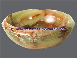 Green Onyx Round Bowl Sinks Basins Collection