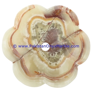 Jade Green Onyx Flower Shaped Sinks Basins