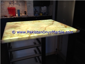 Light Green Onyx Counter Tops
